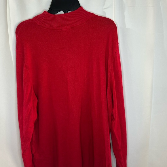 Chico's Vibrant Red Crewneck Sweater - Picture 5 of 7
